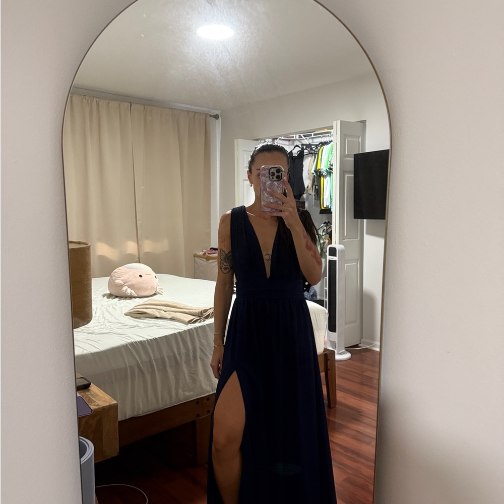 Heavenly Hues Navy Blue Maxi Dress
